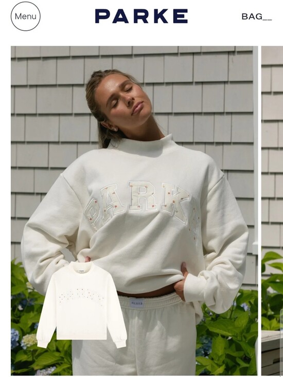 Parke Sweaters - Parke New In Bag HeritageVarsity Mockneck S/M Ivory